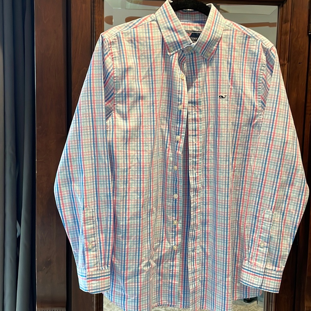 Vineyard Vines whale button down shirt